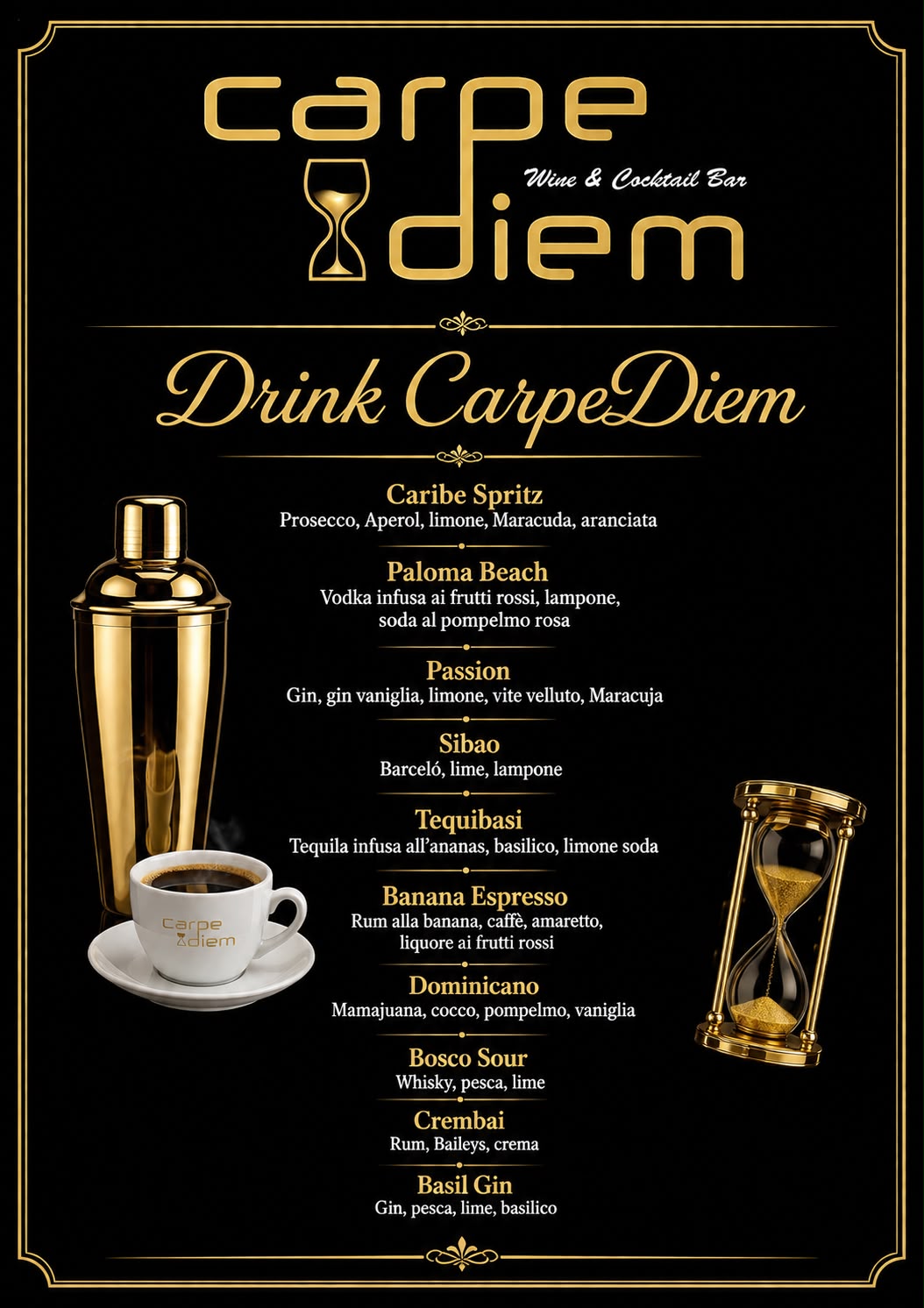 Elenco Drink Capre diem 2026